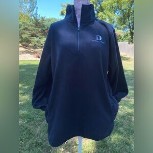 Tommy Hilfiger school uniform DePaul Prep fleece sweater 1/4 zip coed size L